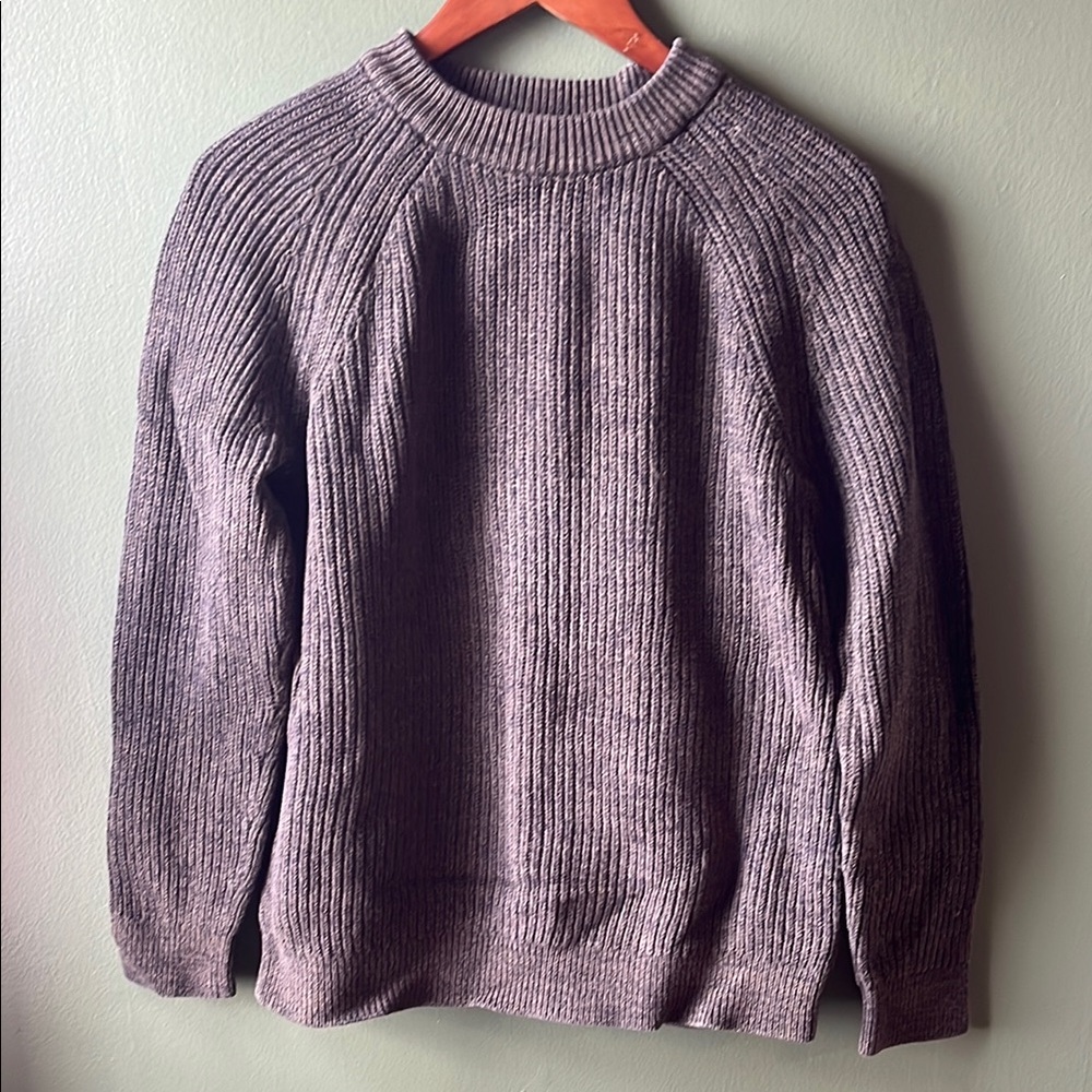 H&M -M- Cozy Brown Ribbed Sweater